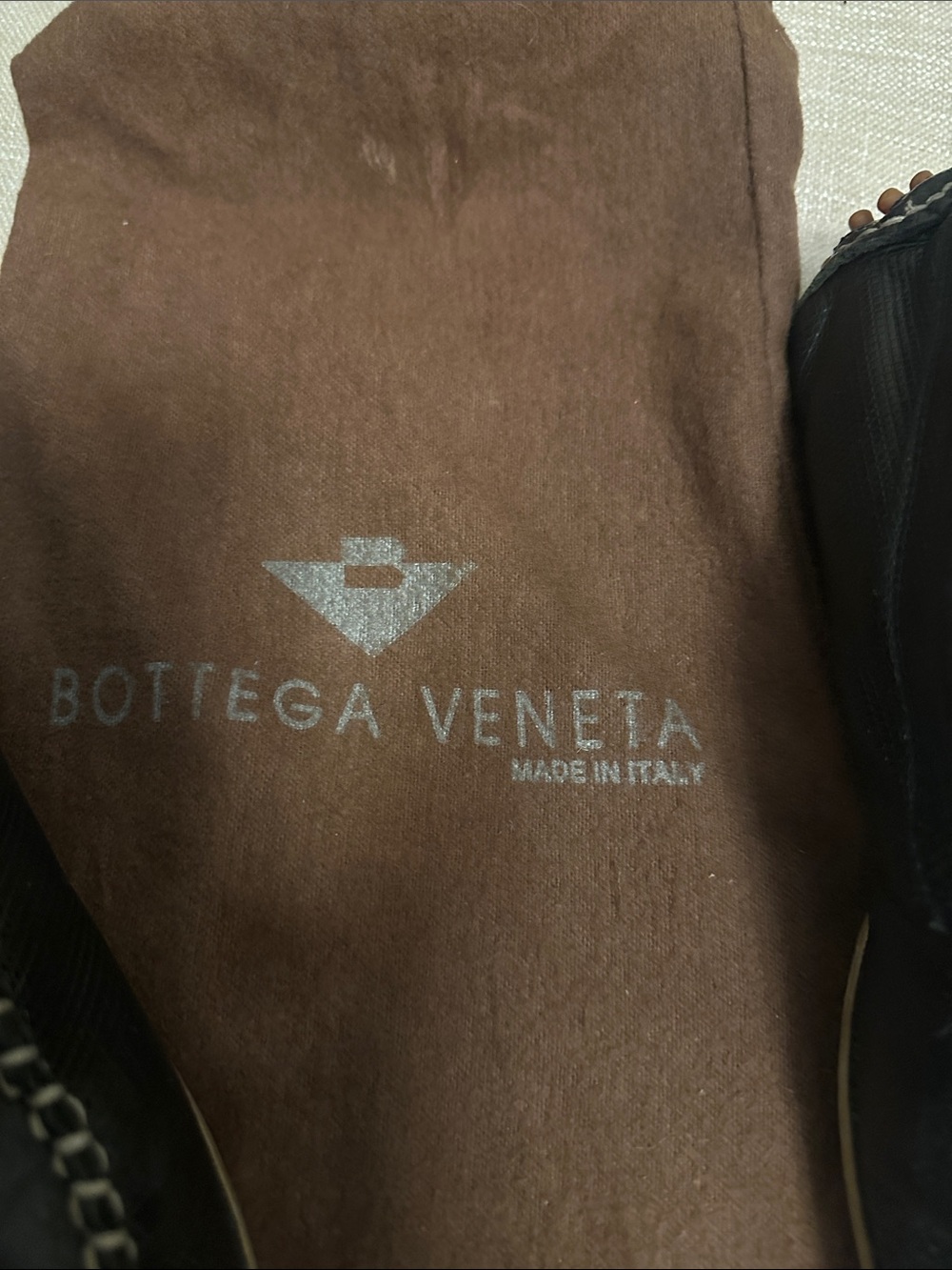 Bottega Veneta Black Leather Mocassin Driving Loafer Size 7 Euro 37 - Picture 2 of 5